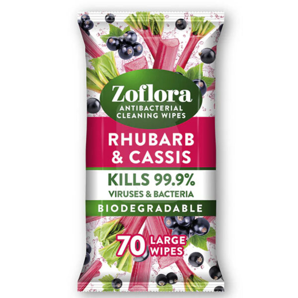 Zoflora Rhubarb & Cassis disinfectant wipes